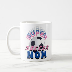 Super-Fußball-Mama-Fußball-Sportliche Mutter Kaffeetasse