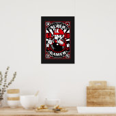 Super Gamer Retro Gaming Poster (Küche)