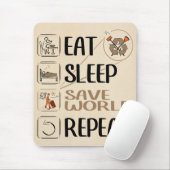 Super Garbageman - Funny Gift for Trashman Mousepad (Mit Mouse)