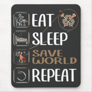 Super Garbageman - Funny Gift for Trashman Mousepad