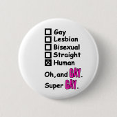 Super Gay Button (Vorderseite)