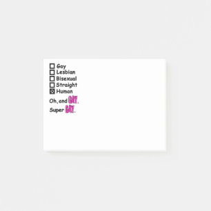 Super Gay Post-it Klebezettel