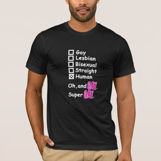 Super Gay T-Shirt (Vorderseite)