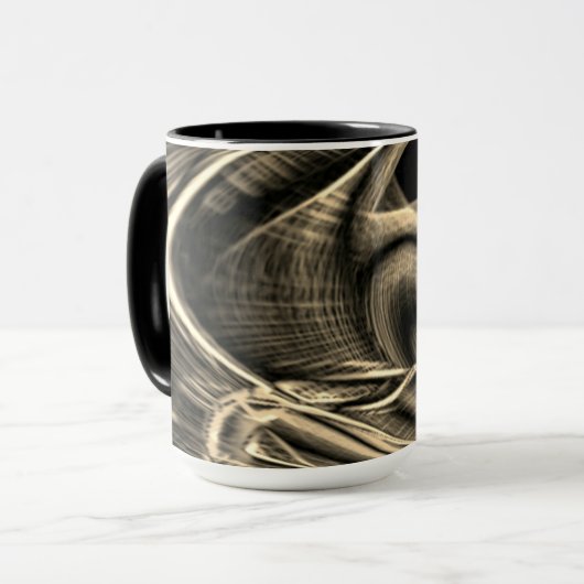 Super gekrönter aussehender Kiefer mit Grooves Tasse (Vorderseite Links)