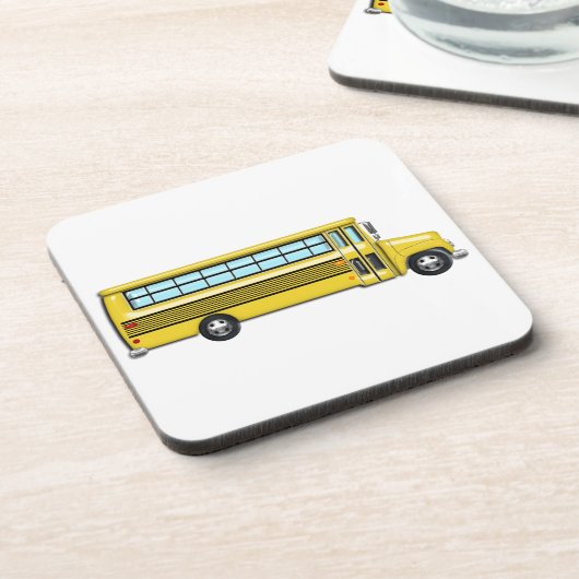 Super gelber Schulbus Untersetzer (Linke Seite)