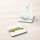 Super gelber Schulbus Untersetzer (Rechte Seite)