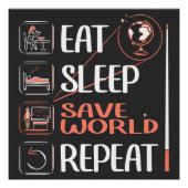 Super Geography Teacher Rette World Dankeschön Ges Poster (Vorderseite)