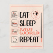 Super Geography Teacher Rette World Dankeschön Ges Postkarte (Vorderseite)