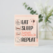 Super Geography Teacher Rette World Dankeschön Ges Postkarte (Stehend Vorderseite)