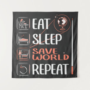 Super Geography Teacher Rette World Dankeschön Ges Wandteppich