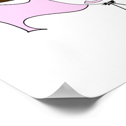 Super Girl Brünett Poster (Ecke)