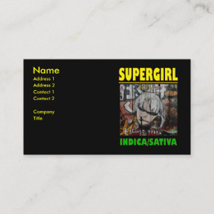 SUPER GIRL INDICA SATIVA VISITENKARTE