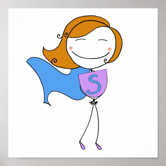 Super Girl Redhead Poster (Vorne)