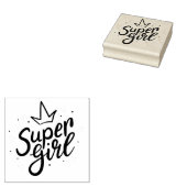 Super Girl Rubber Briefmarke Gummistempel (Stempel)
