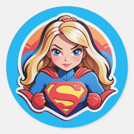 Super Girl Sticker (Vorderseite)