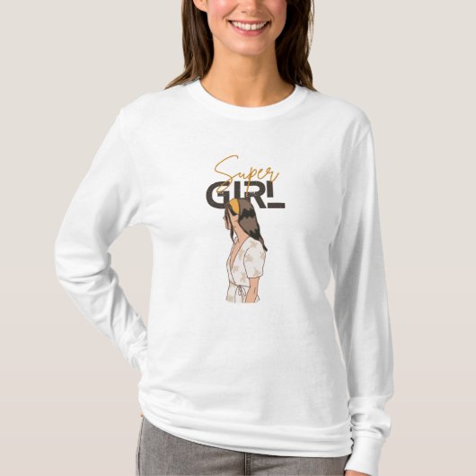 Super Girl Trendy T - Shirt (Vorderseite)