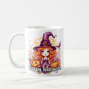 Super Girly Hexe Frohes Halloween Kaffeetasse