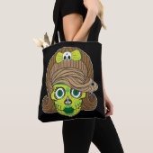 Super Girly Sugar Skull Illustration Art Tasche (Von Nahem)