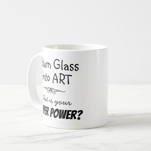 Super Glas Künstler Tasse (Vorderseite Links)