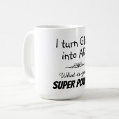 Super Glas Künstler Tasse (Vorderseite Links)
