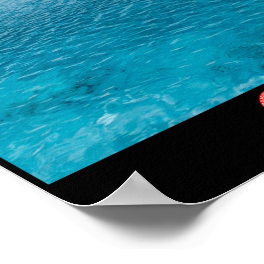 Super glazialer See unterhalb des Vaughn Lewis Ice Poster (Ecke)