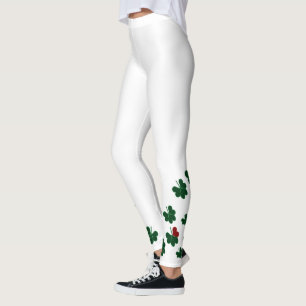 Super-glückliche weiße Leggings