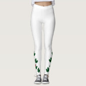 Super-glückliche weiße Leggings (Vorderseite)
