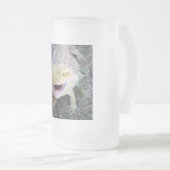 Super glücklicher bärtiger Drache Mattglas Bierglas (VorderseiteRechts)