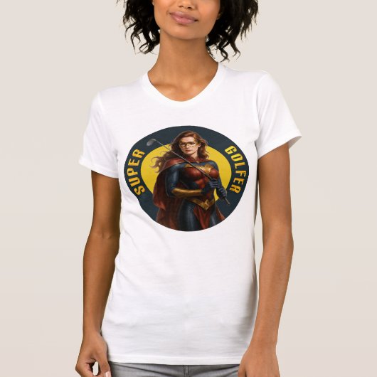 Super Golfer Woman's Golf T-Shirt (Vorderseite)