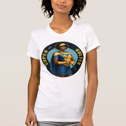 Super Golfer Woman's Golf T-Shirt (Vorderseite)