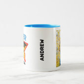 Super Grad Logo bearbeitbares Foto Jahr Zweifarbige Tasse (Mittel)