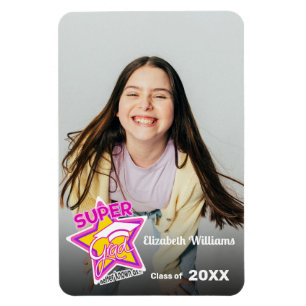 Super Grad Pink - bearbeitbarer Abschluss Magnet