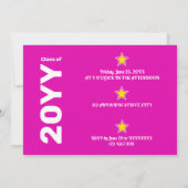 Super Grad Pink Party bearbeitbar Einladung (Rückseite)