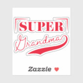 Super Grandma Aufkleber (Blatt)