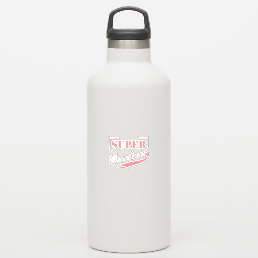 Super Grandma Aufkleber (Wasserflasche)