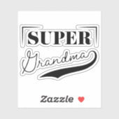 Super Grandma Aufkleber (Blatt)