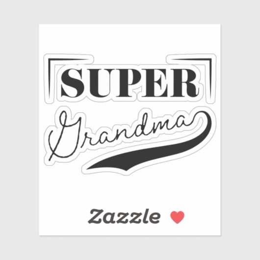 Super Grandma Aufkleber (Blatt)