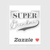 Super Grandma Aufkleber (Blatt)