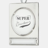 Super Grandma Banner-Ornament Silber (Links)