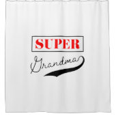 Super Grandma Duschvorhang (Vorderseite)