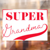 Super Grandma Fensteraufkleber (Blatt 2)