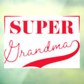 Super Grandma Fensteraufkleber (Blatt 3)