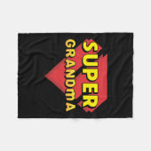 Super Grandma Fleecedecke (Vorderseite (Horizontal))
