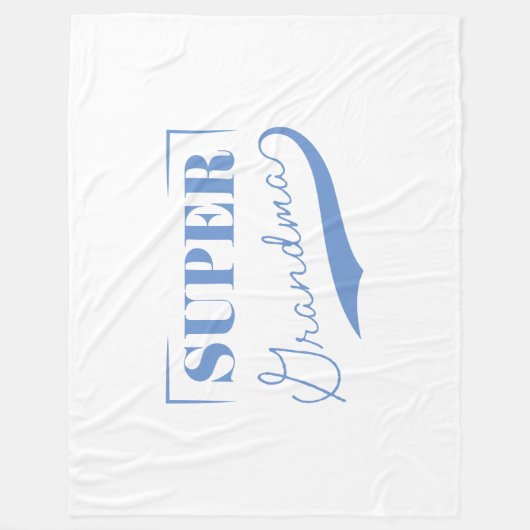 Super Grandma Fleecedecke (Vorderseite)