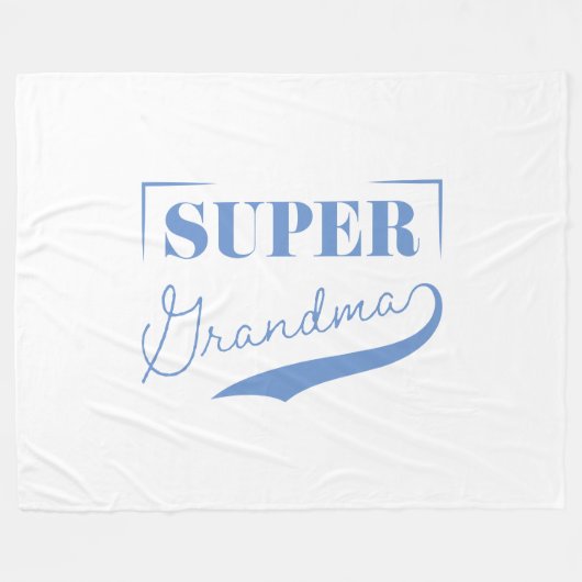 Super Grandma Fleecedecke (Vorderseite (Horizontal))