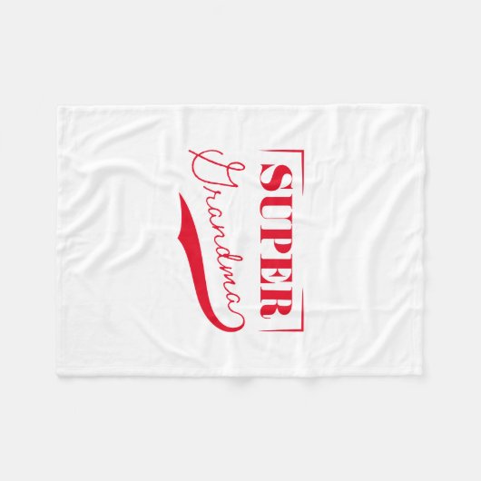 Super Grandma Fleecedecke (Vorderseite (Horizontal))