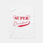 Super Grandma Fleecedecke (Vorderseite)