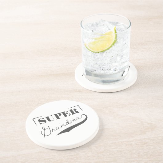Super Grandma Getränkeuntersetzer (Seite)