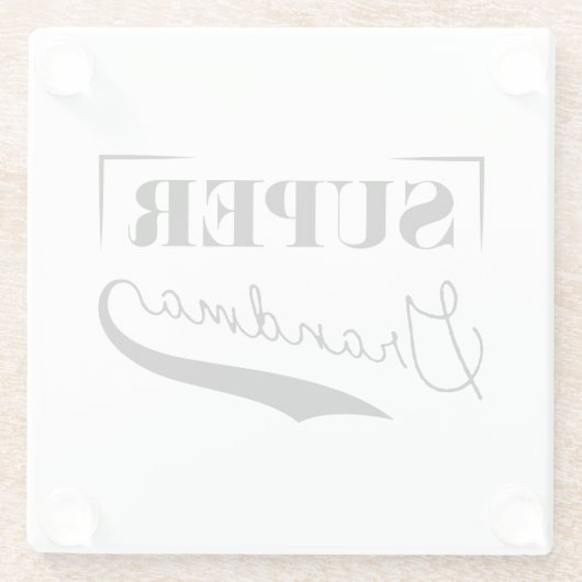 Super Grandma Glasuntersetzer (Rückseite)