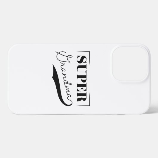 Super Grandma iPhone Hülle (Rückseite (Horizontal))